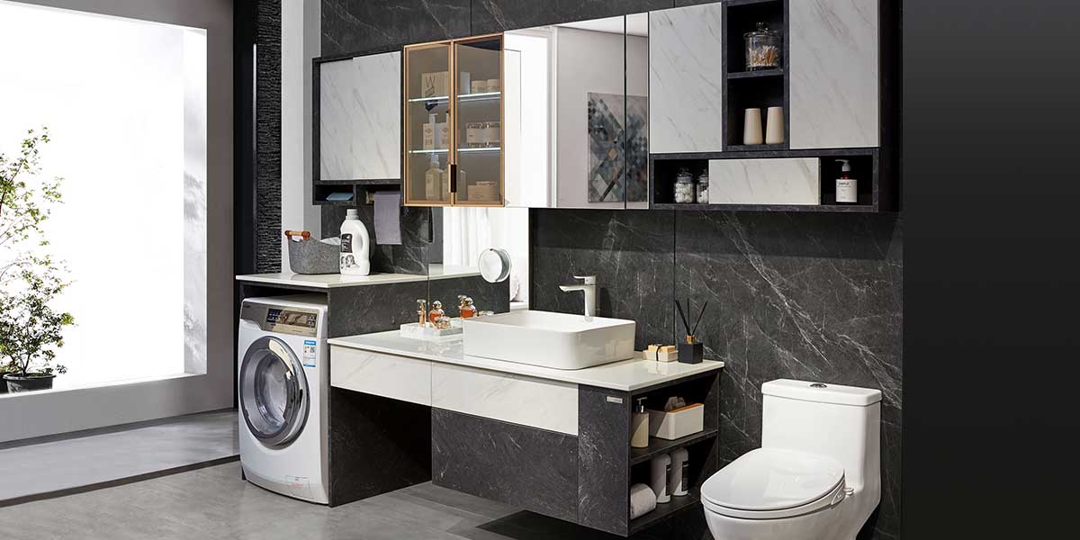 Bathroom and Laundry Cabinet in Laminate Finish Bathroom and Laundry Cabinet in Laminate Finish