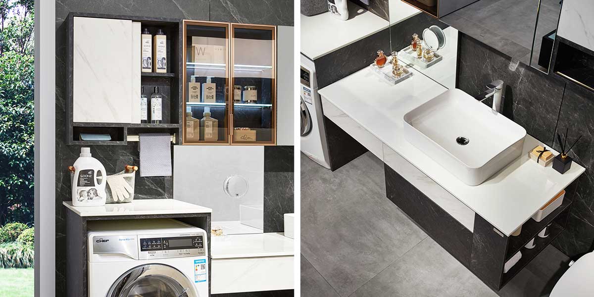 Bathroom and Laundry Cabinet in Laminate Finish Bathroom and Laundry Cabinet in Laminate Finish