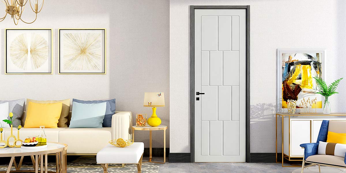 Modern White Lacquer Wood Single Door Modern White Wood Door