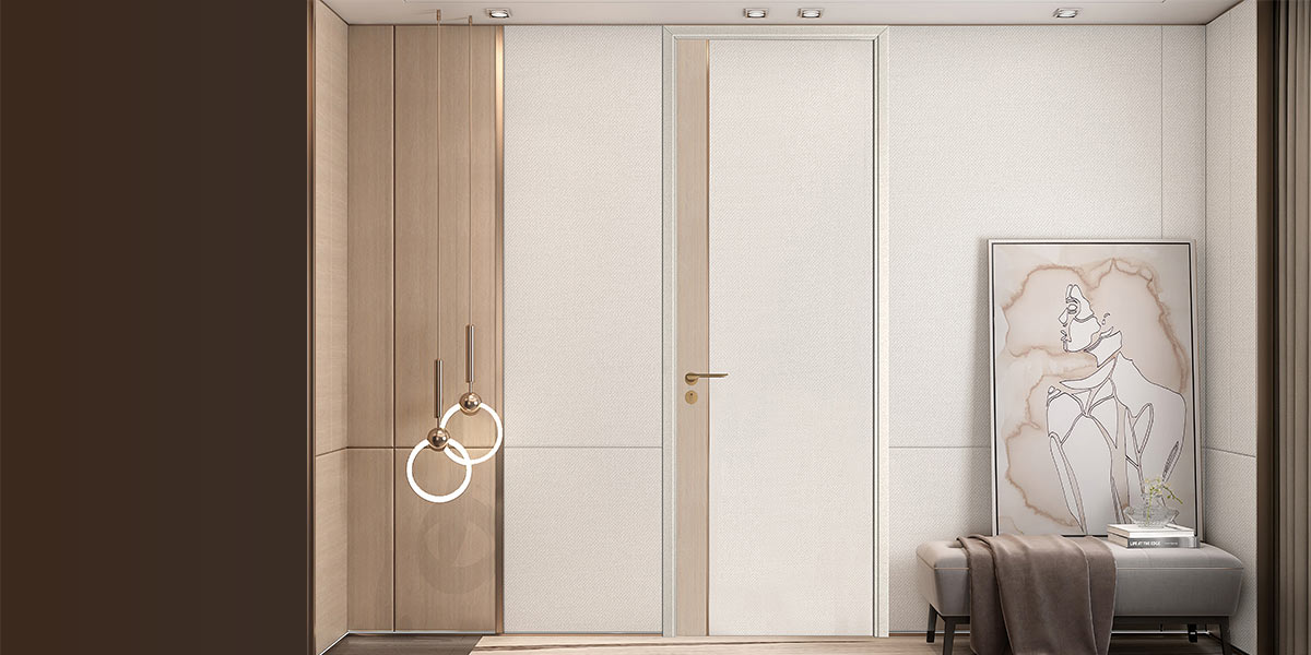 White PVC Door Simple Style