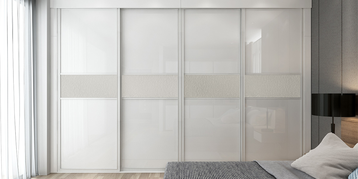 High Gloss White Lacquer Sliding Door Wardrobe High Gloss White Wardrobe