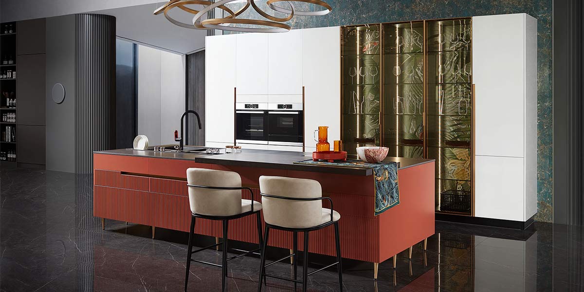 Luxury Kitchen Cabinets with Island