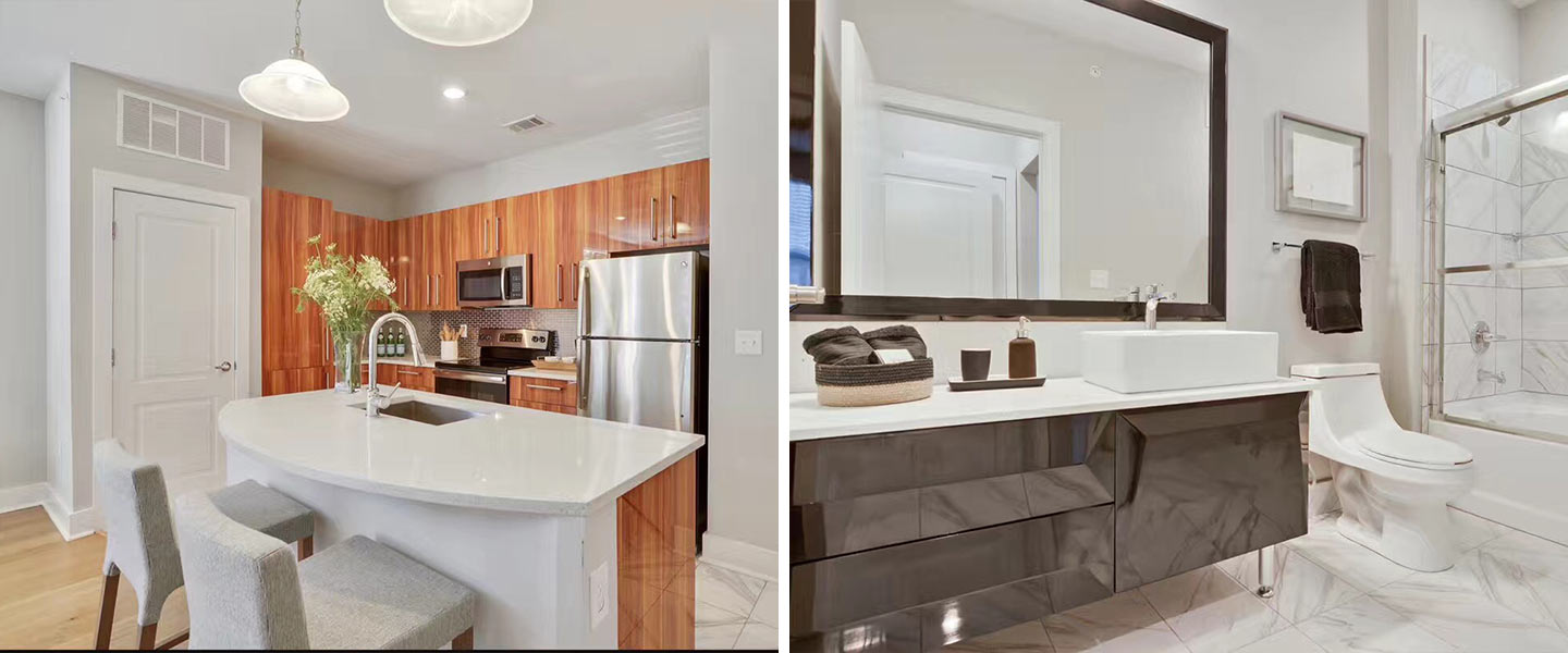 Luxury Apartment Kitchen Project in Louisiana, USA Luxury Apartment Kitchen Project in Louisiana, USA