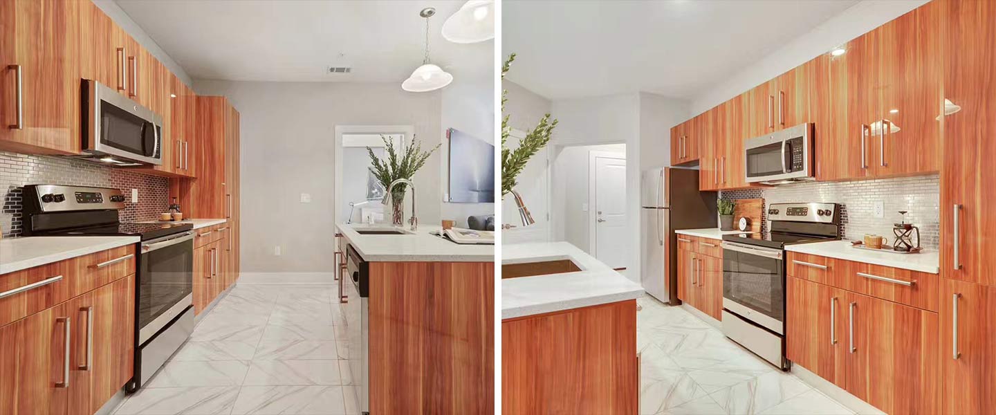 Luxury Apartment Kitchen Project in Louisiana, USA Luxury Apartment Kitchen Project in Louisiana, USA