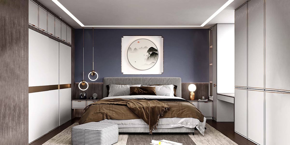 White 3 Door Sliding Wardrobe with Dressing Table