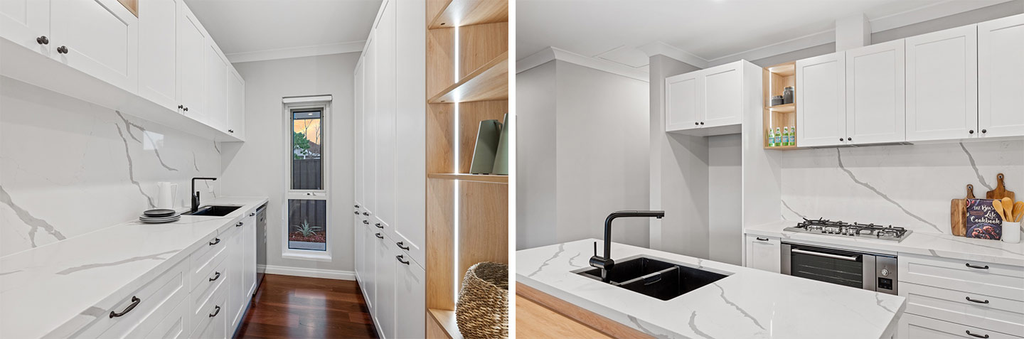 White Shaker Kitchen and Bathroom Project in Perth, Australia White Shaker Kitchen and Bathroom Project in Perth, Australia