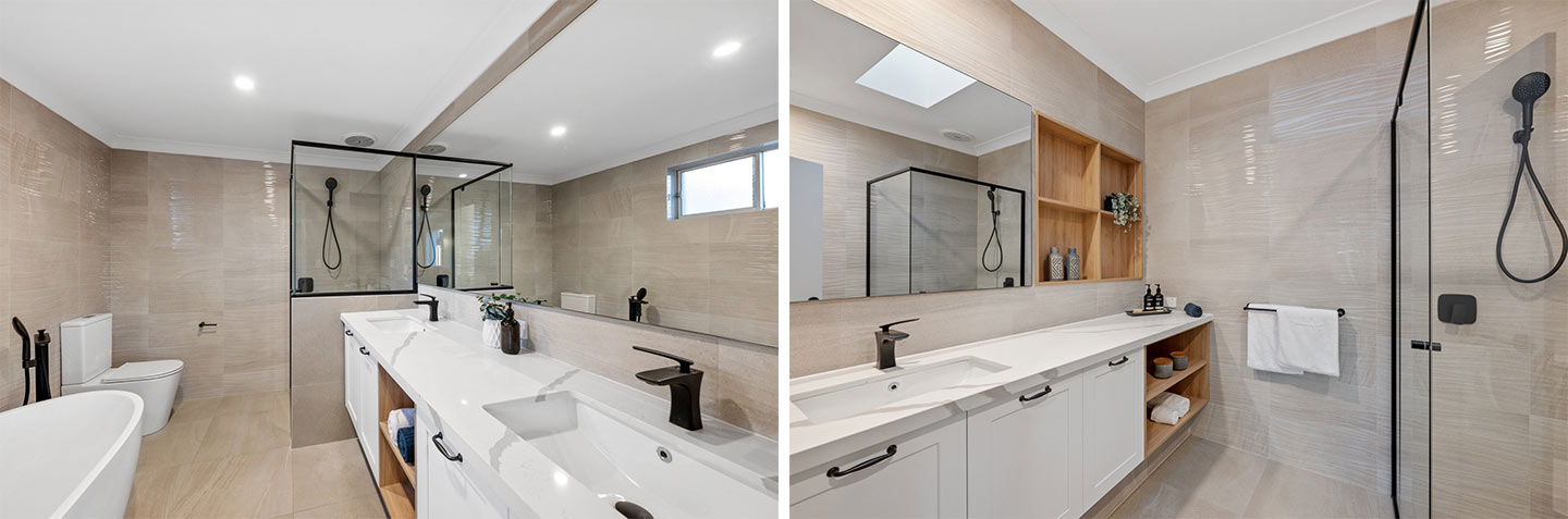 White Shaker Kitchen and Bathroom Project in Perth, Australia White Shaker Kitchen and Bathroom Project in Perth, Australia