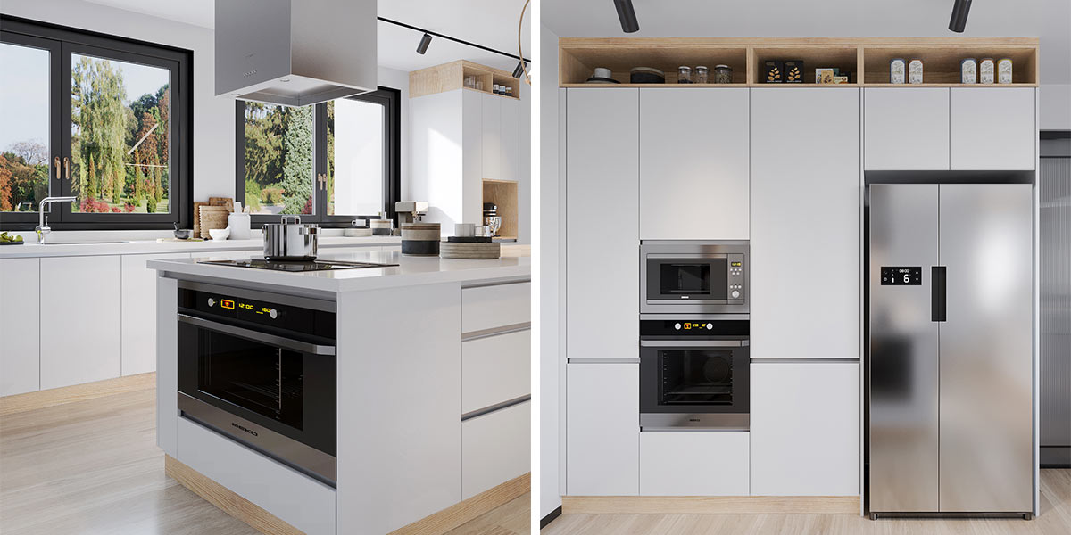 Modern White Scandinavian Kitchen Design Modern White Scandinavian Kitchen Design