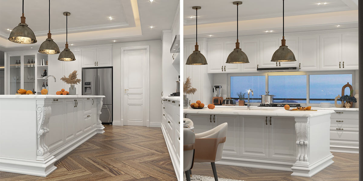 Traditional Farmhouse Kitchen White Shaker Cabinets Traditional Farmhouse Kitchen White Shaker Cabinets