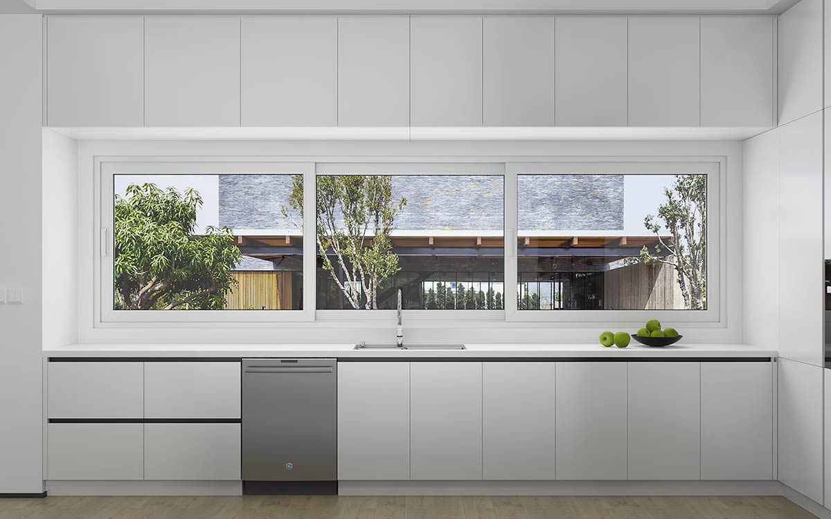 Minimalist Kitchen Design in White Minimalist Kitchen Design in White