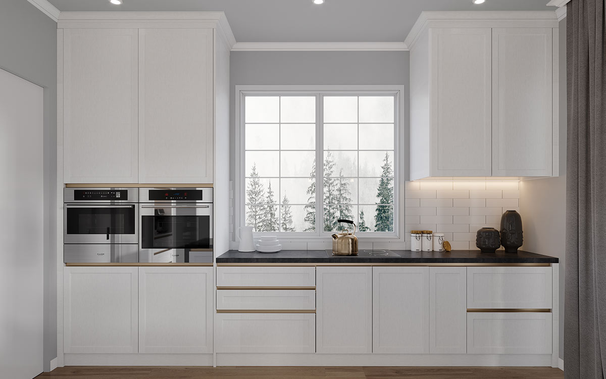 Contemporary Handleless Shaker Kitchen Contemporary Handleless Shaker Kitchen