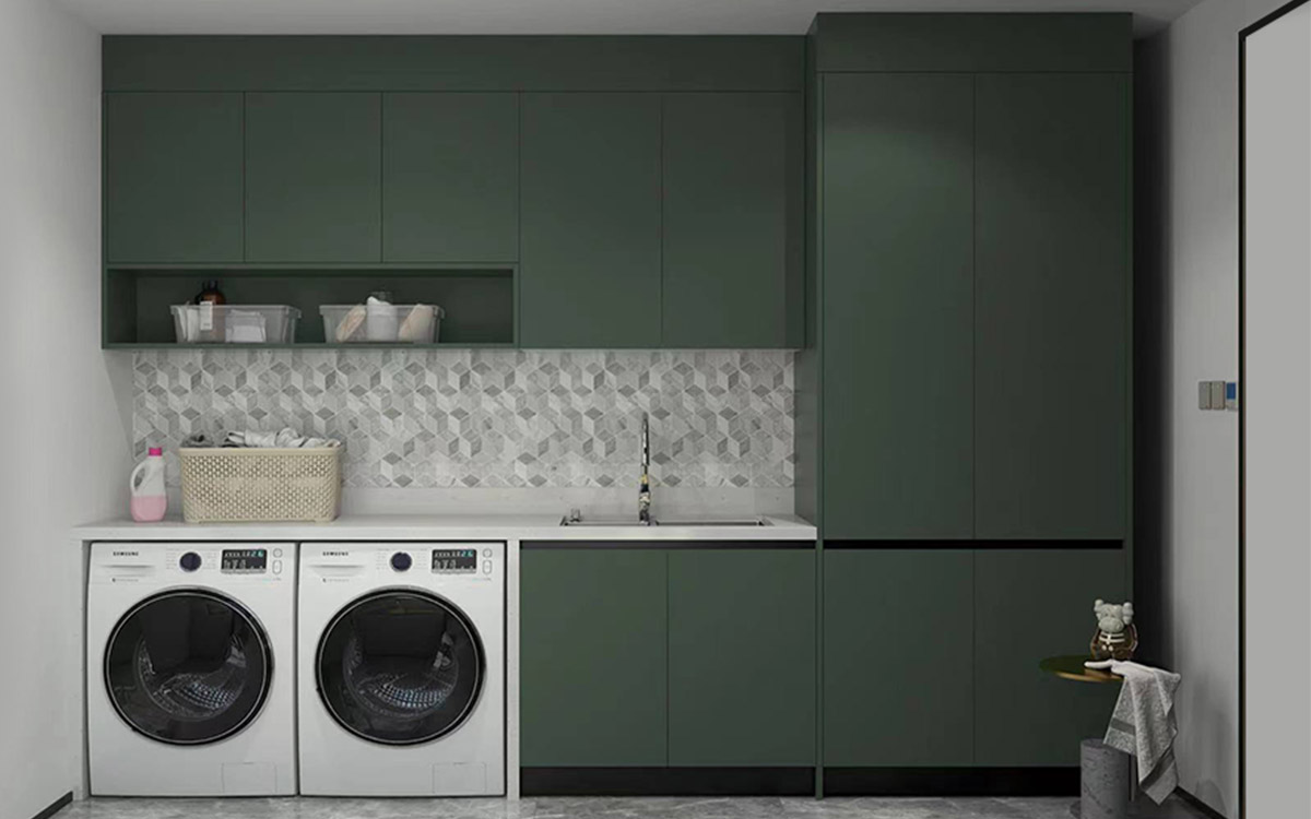 Dark Green Laundry Room Cabinets Dark Green Laundry Room Cabinets