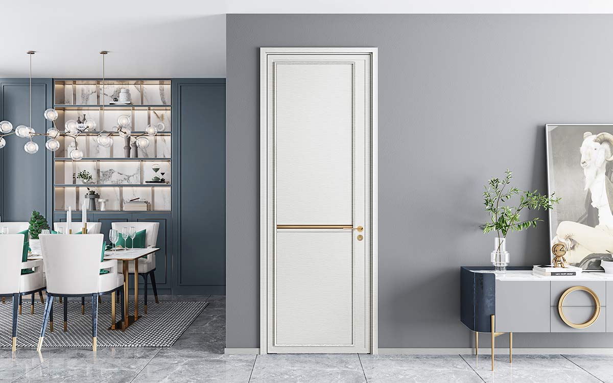 1-Panel Door in White Oak Finish