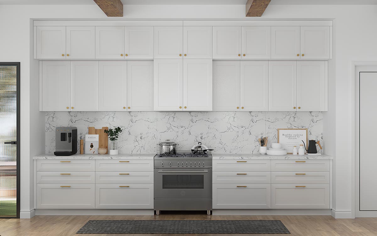 Two Tone Blue and White Kitchen Cabinets White Kitchen Cabinets