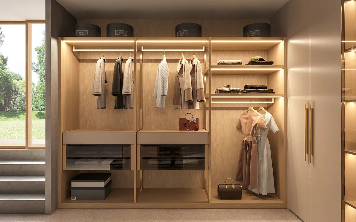 bedroom closet with integrated lighting open shelves closet with integrated lighting