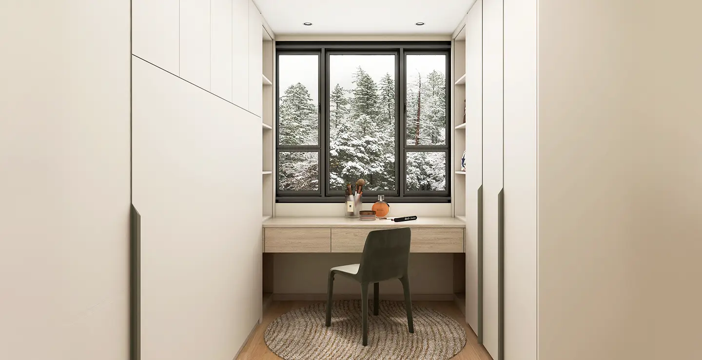 modern minimalist white fitted wardrobe with desk modern minimalist white fitted wardrobe with desk