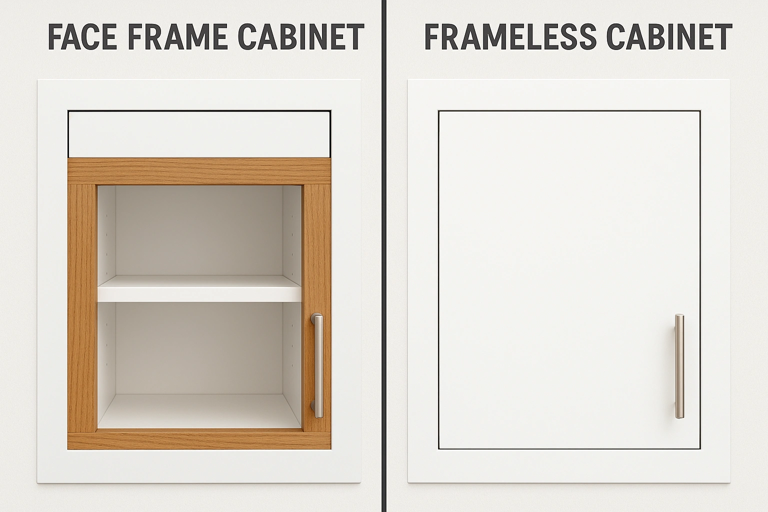 Face Frame Cabinet vs. Frameless Cabinet: Which Is Better for Kitchen Remodel Projects?
